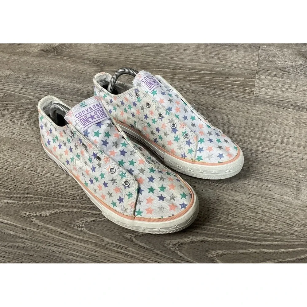 Converse Youth Size 6 Slip On Shoes Girls One Star Sneakers Stars 614979FT